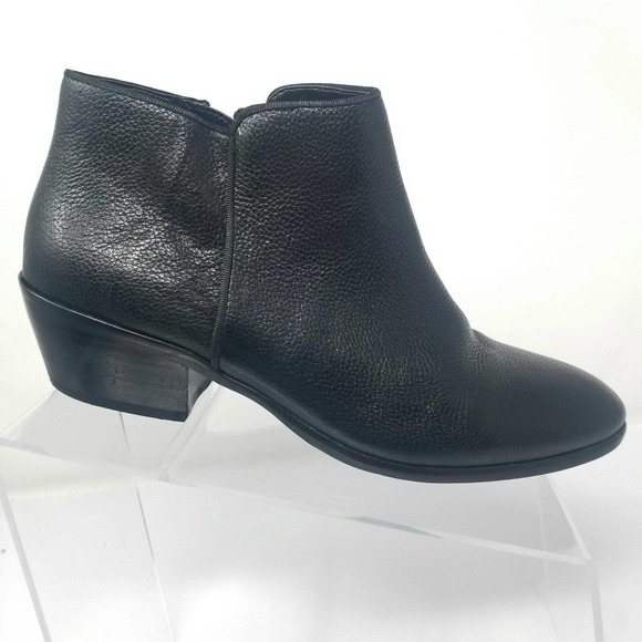 Sam Edelman Shoes - Sam Edelman Women's Black Betty Ankle Boots Booties Almond Toe Size 7.5W (Wide).